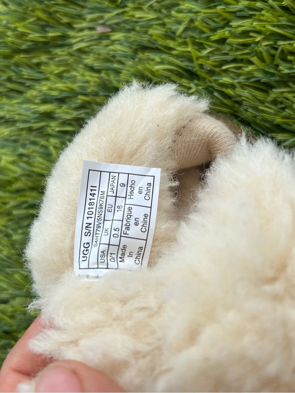 UGG Baby Suede Booties in Chestnut with Shearling Trim